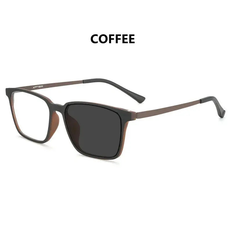 Unisex Square Full Rim Titanium Reading Glasses 98221 — view 13 | Rx Spectacle