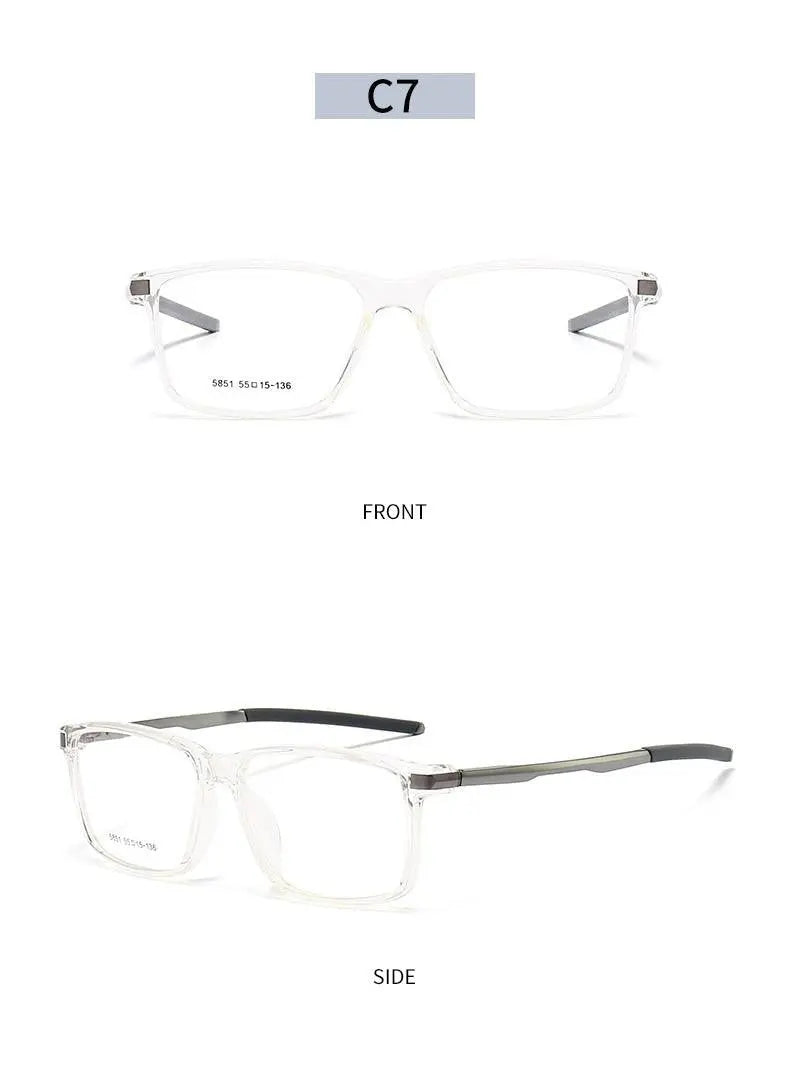 Men's Square Full Rim TR90 Sports Glasses 5851 — view 23 | Rx Spectacle