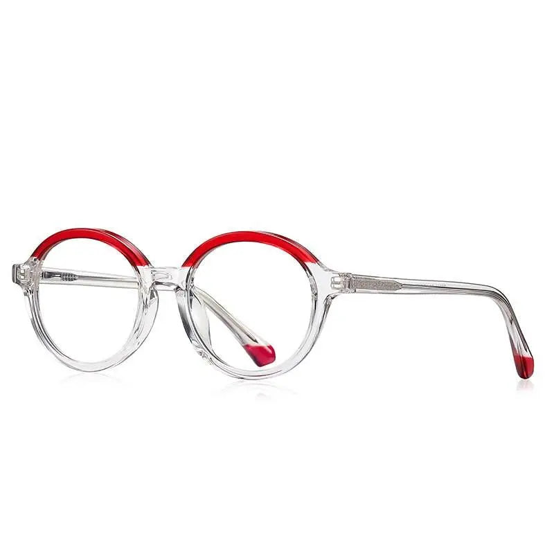 Unisex Round Full Rim TR90 Prescription Glasses 20214 — view 4 | Rx Spectacle