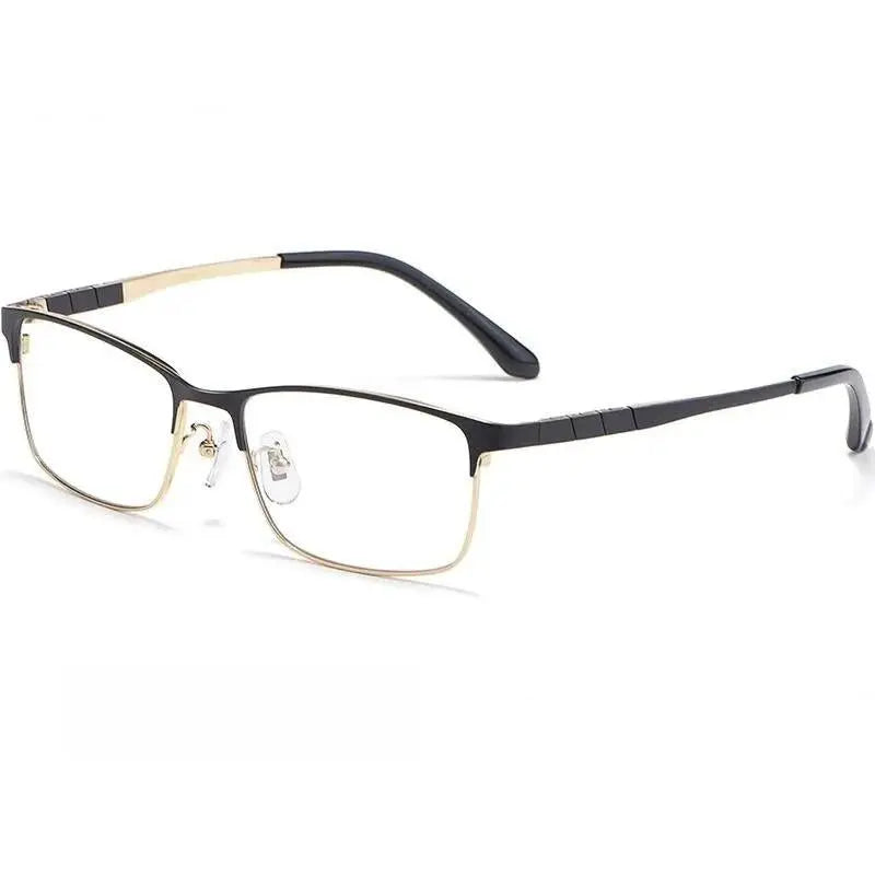 Men's Square Full Rim Titanium Prescription Glasses Ht0137 — view 9 | Rx Spectacle
