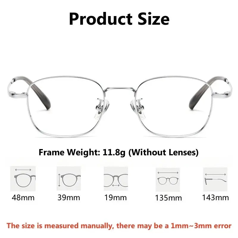 Women's Polygon Full Rim Titanium Prescription Glasses 124210 — view 2 | Rx Spectacle