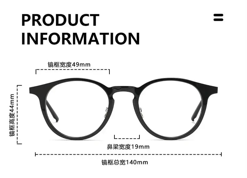 Unisex Round Full Rim Titanium Prescription Glasses 368111 — view 2 | Rx Spectacle
