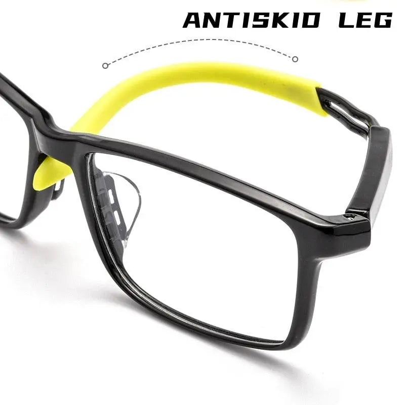 Unisex Square Full Rim Ultem Sports Glasses 6202g — view 9 | Rx Spectacle