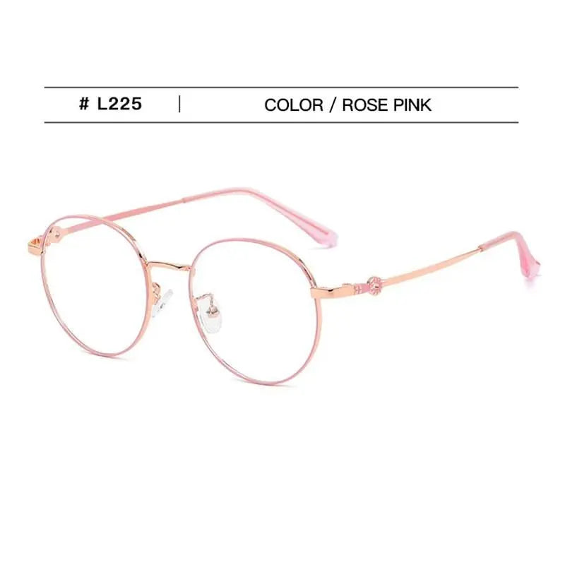 Unisex Round Full Rim Stainless Steel Prescription Glasses L225 — view 6 | Rx Spectacle