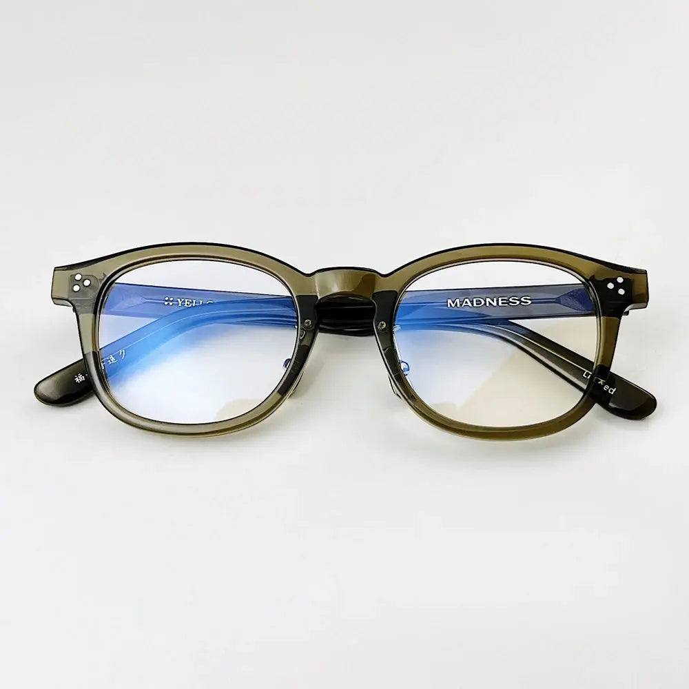 Unisex Browline Full Rim Acetate Prescription Glasses 492340 — view 3 | Rx Spectacle