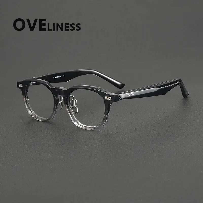 Unisex Oval Full Rim Acetate Prescription Glasses 321023 — view 4 | Rx Spectacle