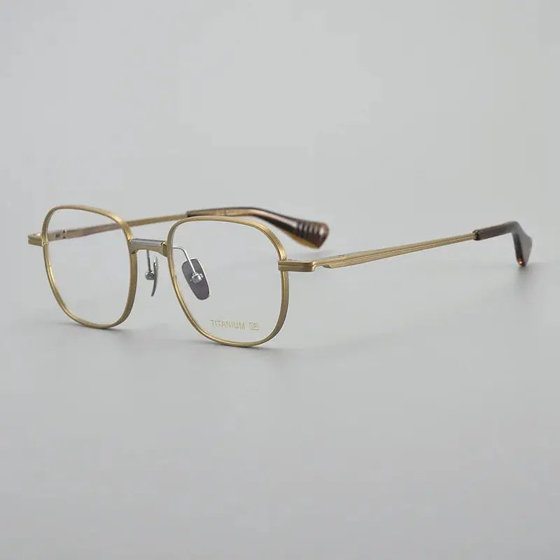 Unisex Irregular Full Rim Titanium Prescription Glasses 914251 — view 5 | Rx Spectacle