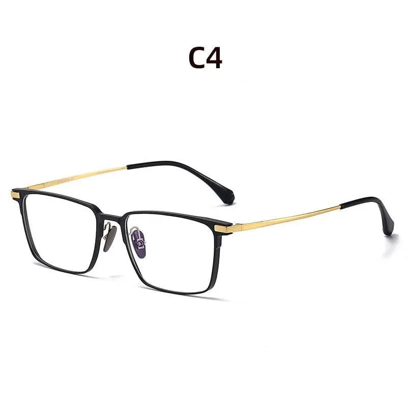 Men's Square Full Rim Titanium Prescription Glasses 20221 — view 3 | Rx Spectacle