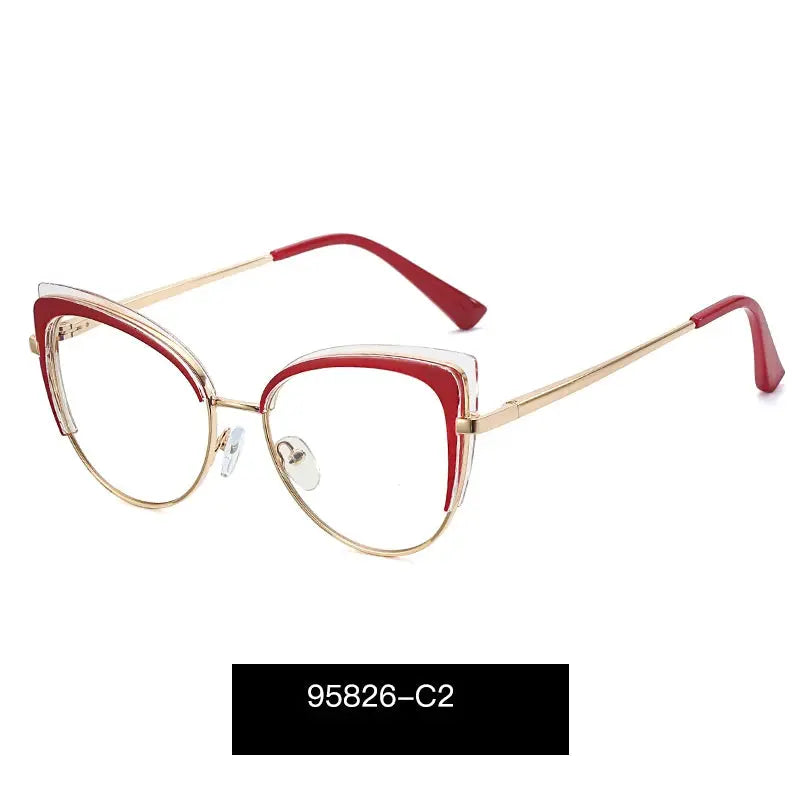 Women's Cat Eye Full Rim TR90 Prescription Glasses 695826 — view 4 | Rx Spectacle