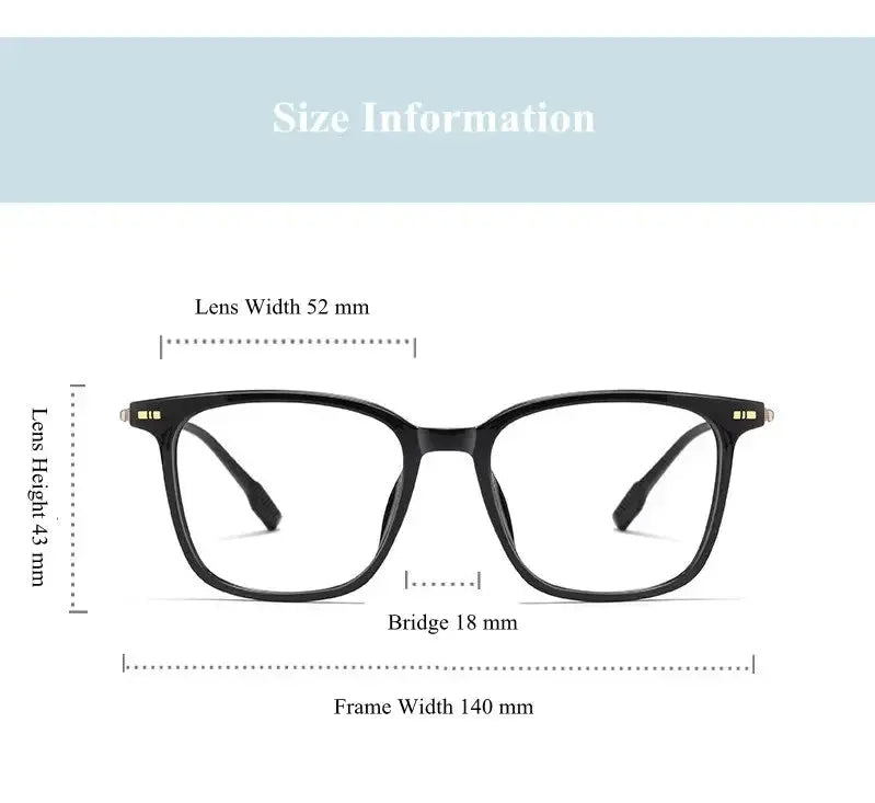 Unisex Square Full Rim Titanium Prescription Glasses 331020 — view 2 | Rx Spectacle