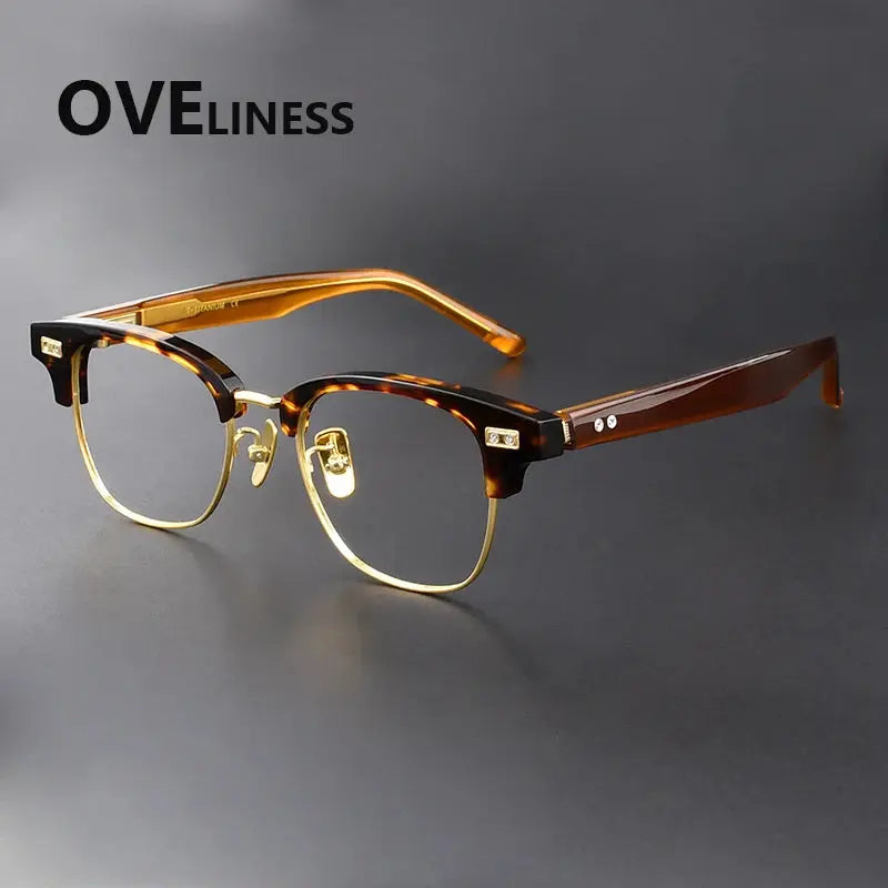 Women's Square Full Rim Titanium Prescription Glasses 369197 — view 4 | Rx Spectacle