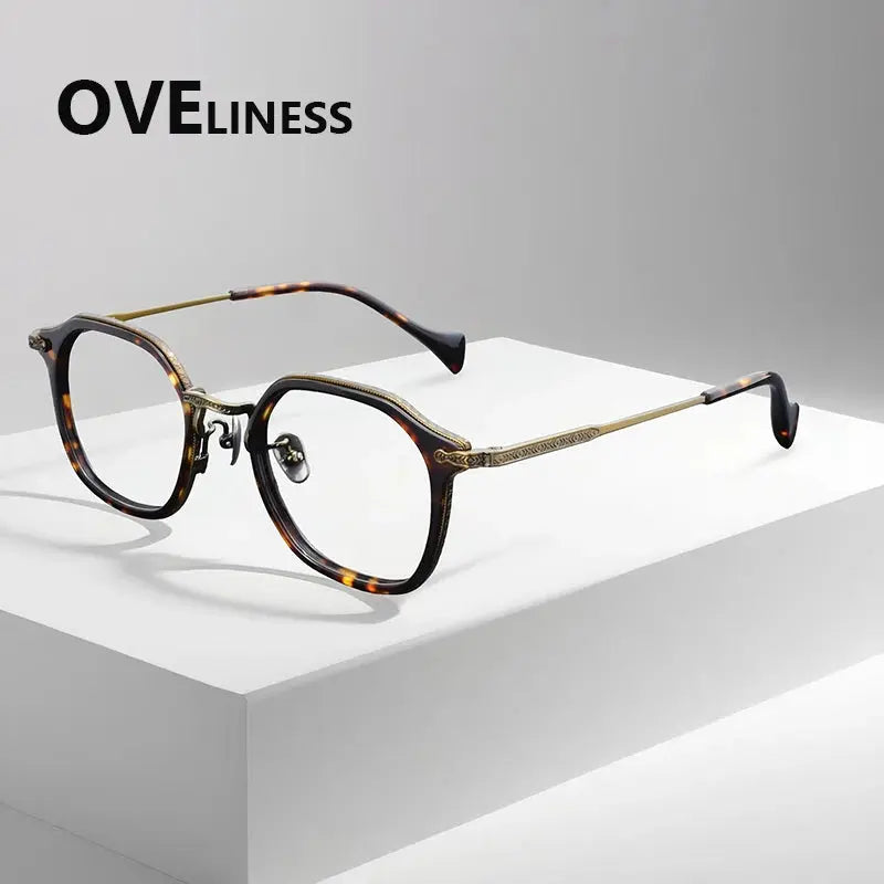Unisex Oval Full Rim Titanium Prescription Glasses 926010 — view 4 | Rx Spectacle
