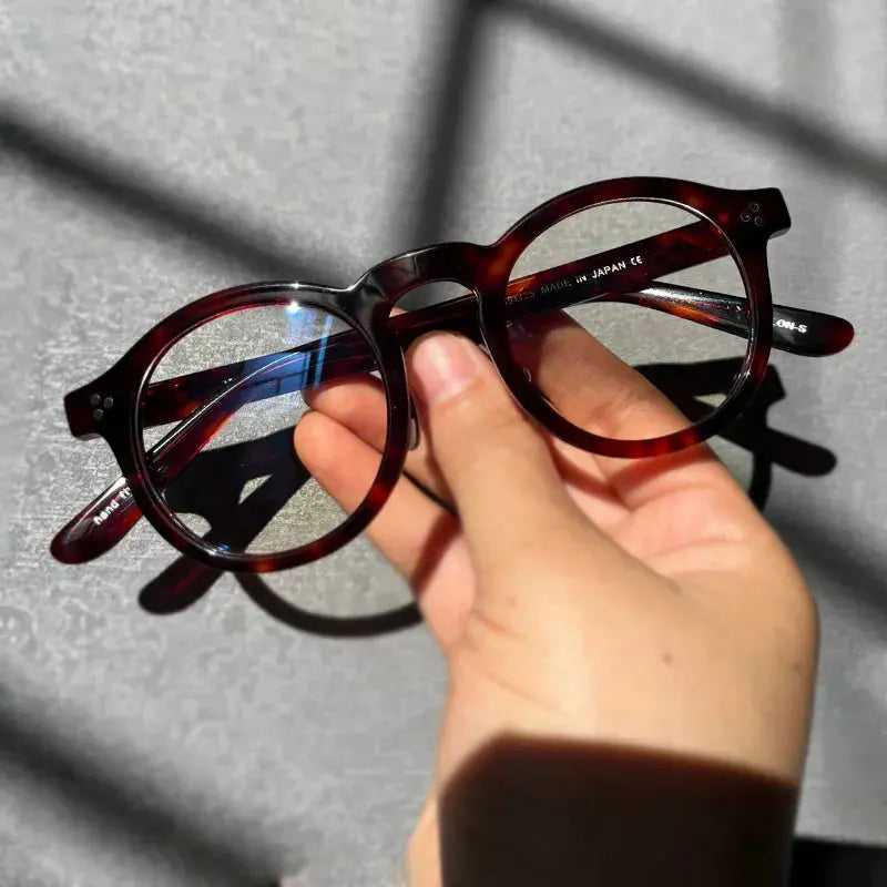 Unisex Round Full Rim Acetate Prescription Glasses 5125 — view 9 | Rx Spectacle