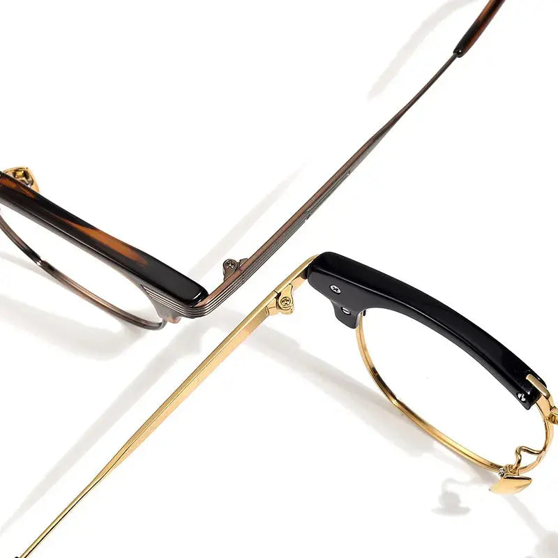 Unisex Oval Full Rim Titanium Prescription Glasses 42909 — view 6 | Rx Spectacle