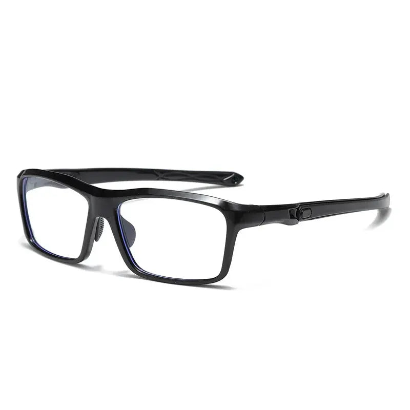 Unisex Square Full Rim Acetate Sports Glasses 812821 — view 7 | Rx Spectacle