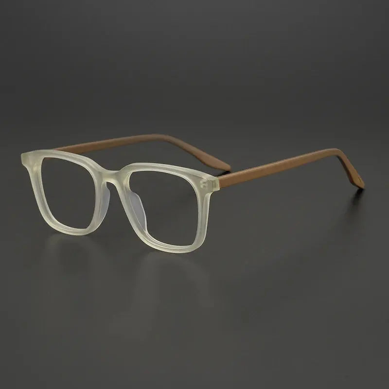 Men's Square Full Rim Acetate Prescription Glasses 9020 — view 10 | Rx Spectacle