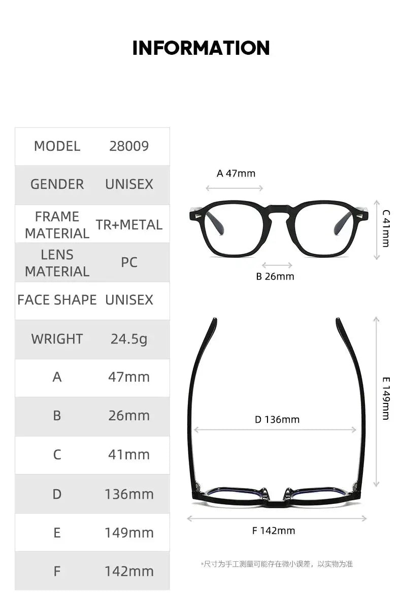 Unisex Oval Full Rim TR90 Prescription Glasses 280091 — view 2 | Rx Spectacle