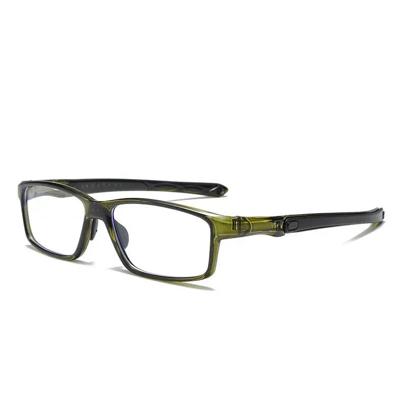 Unisex Rectangular Full Rim Sports Glasses Fj81 — view 9 | Rx Spectacle