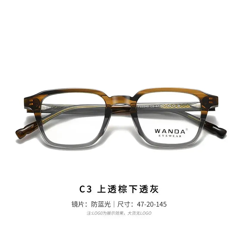 Women's Square Full Rim TR90 Prescription Glasses 22246 — view 5 | Rx Spectacle