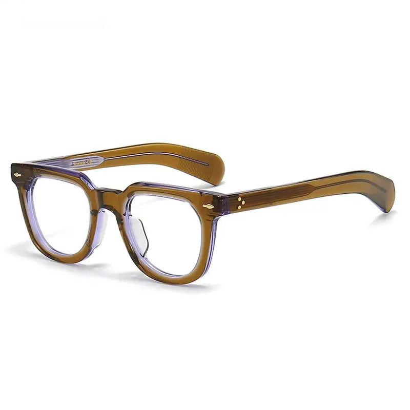 Unisex Square Full Rim Acetate Prescription Glasses 2447 — view 8 | Rx Spectacle