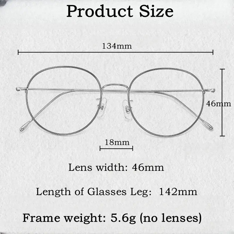 Women's Oval Full Rim Titanium Prescription Glasses 85187 — view 2 | Rx Spectacle