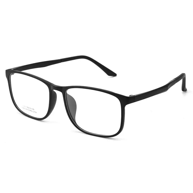 Men's Square Full Rim Stainless Steel Oversized Prescription Glasses 361063 — view 4 | Rx Spectacle