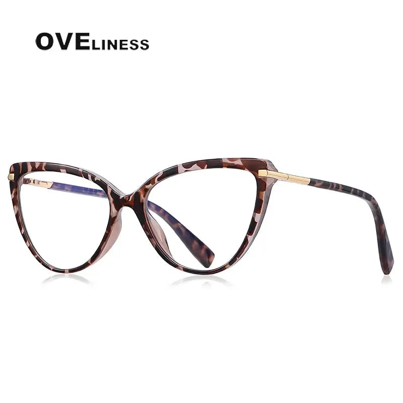 Women's Square Full Rim Titanium Prescription Glasses 22098 — view 7 | Rx Spectacle
