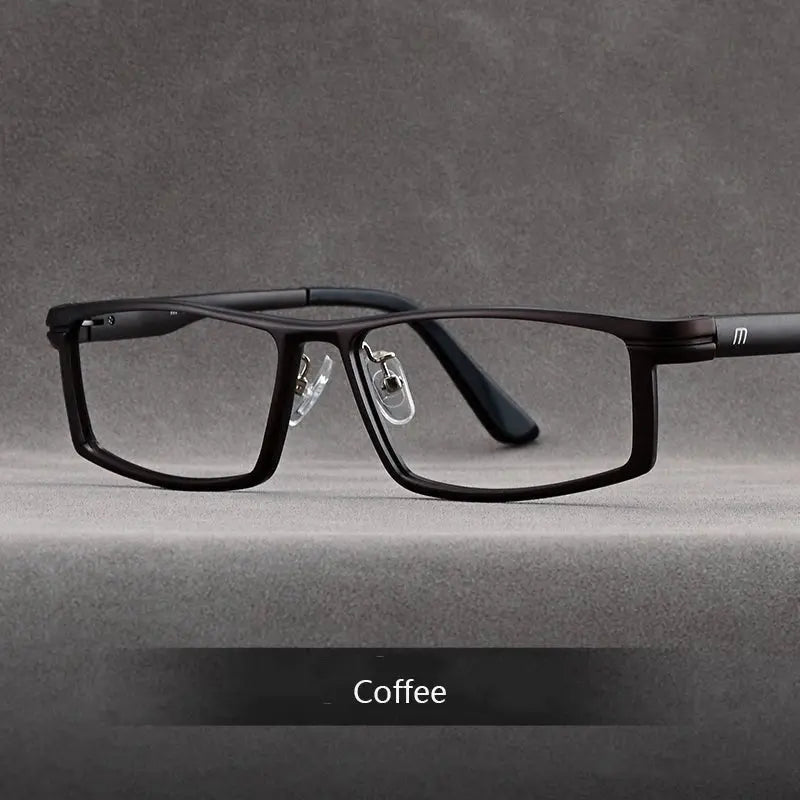 Men's Browline Full Rim Titanium Prescription Glasses 262701 — view 6 | Rx Spectacle