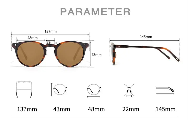 Round Full Rim Acetate Prescription Glasses 605183 — view 2 | Rx Spectacle