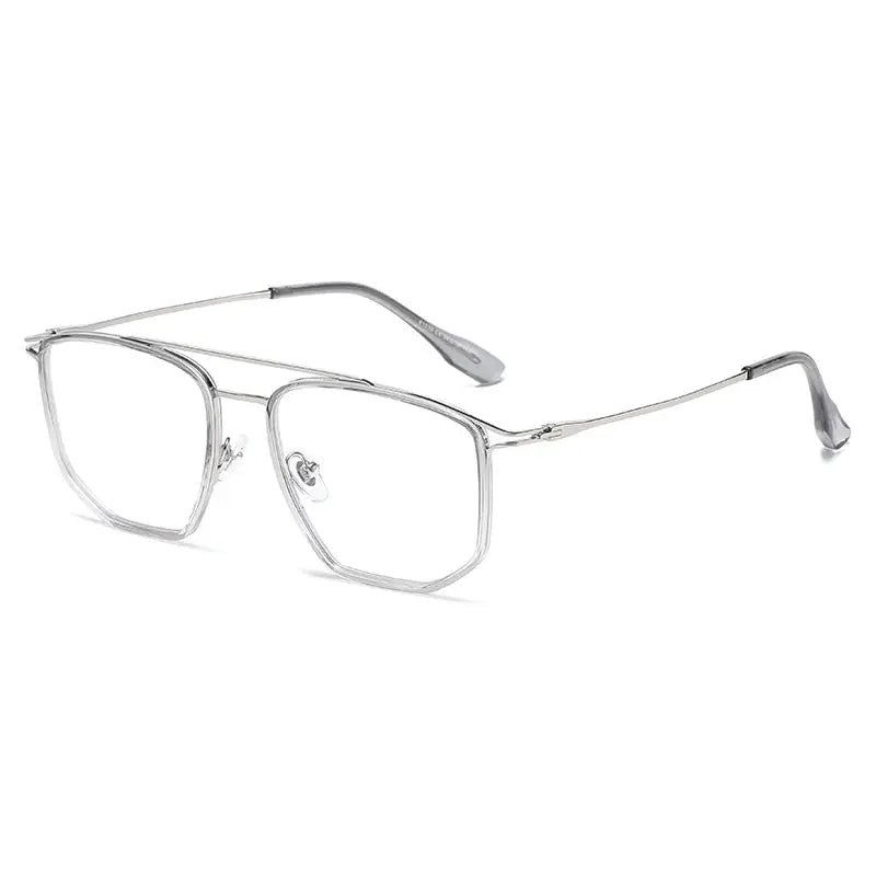 Unisex Square Full Rim TR90 Double Bridge Prescription Glasses 41039 — view 5 | Rx Spectacle