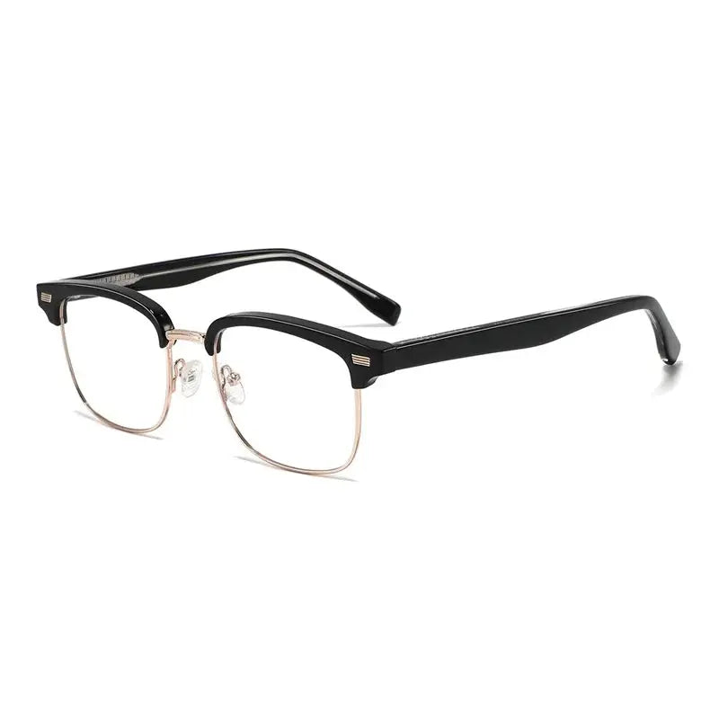 Unisex Square Semi-Rimless Acetate Prescription Glasses 892900 — view 5 | Rx Spectacle