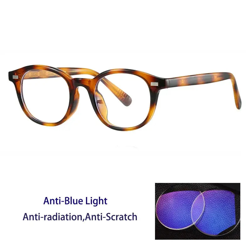 Unisex Round Full Rim TR90 Reading Glasses 28017 — view 11 | Rx Spectacle