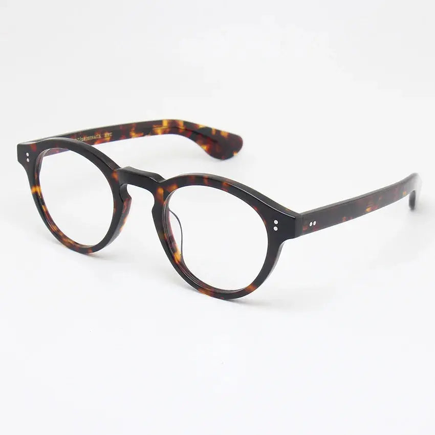 Unisex Oval Full Rim Acetate Prescription Glasses 195142 — view 4 | Rx Spectacle