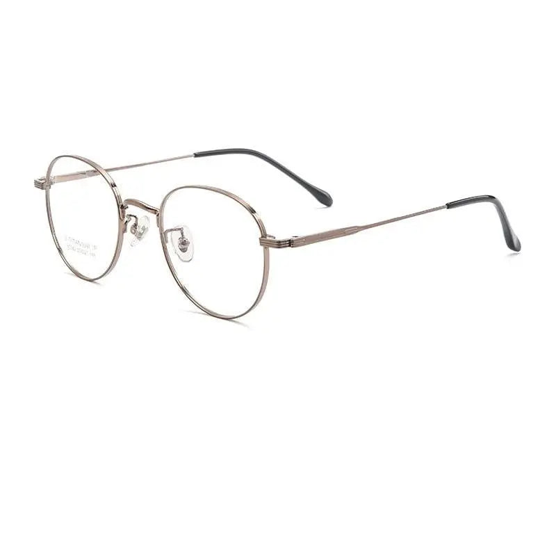 Unisex Polygon Full Rim Titanium Prescription Glasses Bt082t — view 2 | Rx Spectacle