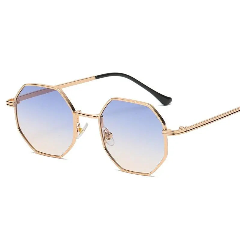 Unisex Polygon Full Rim Alloy Prescription Glasses Db59 — view 8 | Rx Spectacle