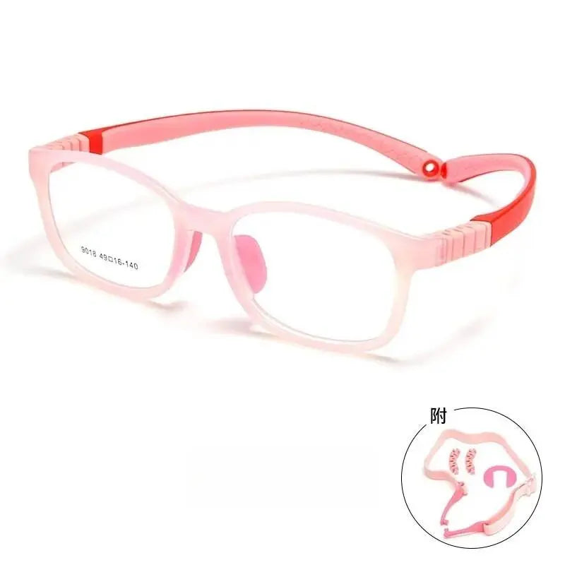 Unisex Square Full Rim TR90 Screwless Prescription Glasses 9018et — view 11 | Rx Spectacle