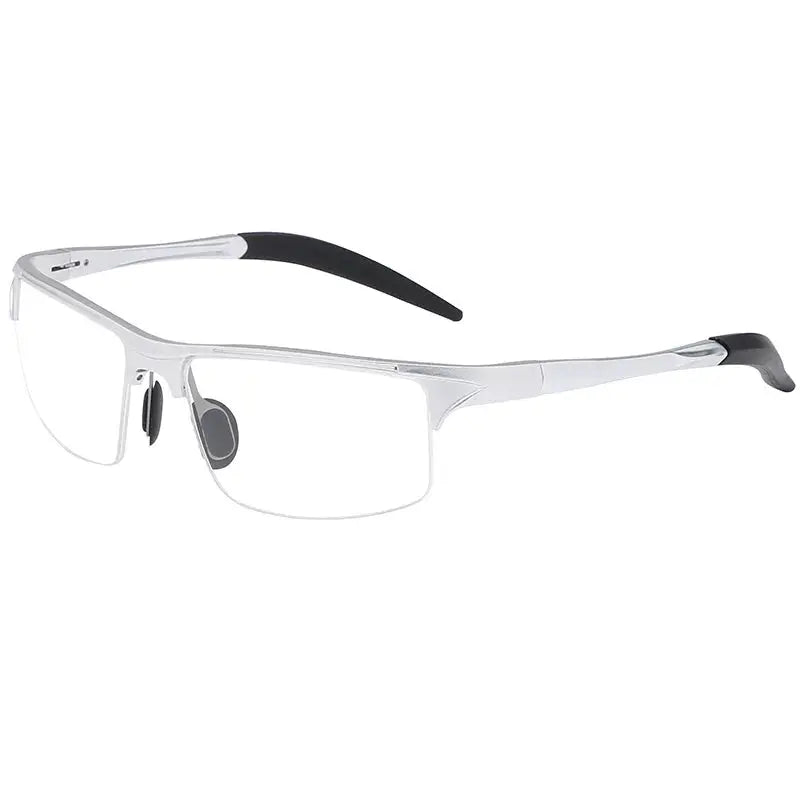 Women's Square Semi-Rimless Aluminum Sports Glasses 81772 — view 3 | Rx Spectacle