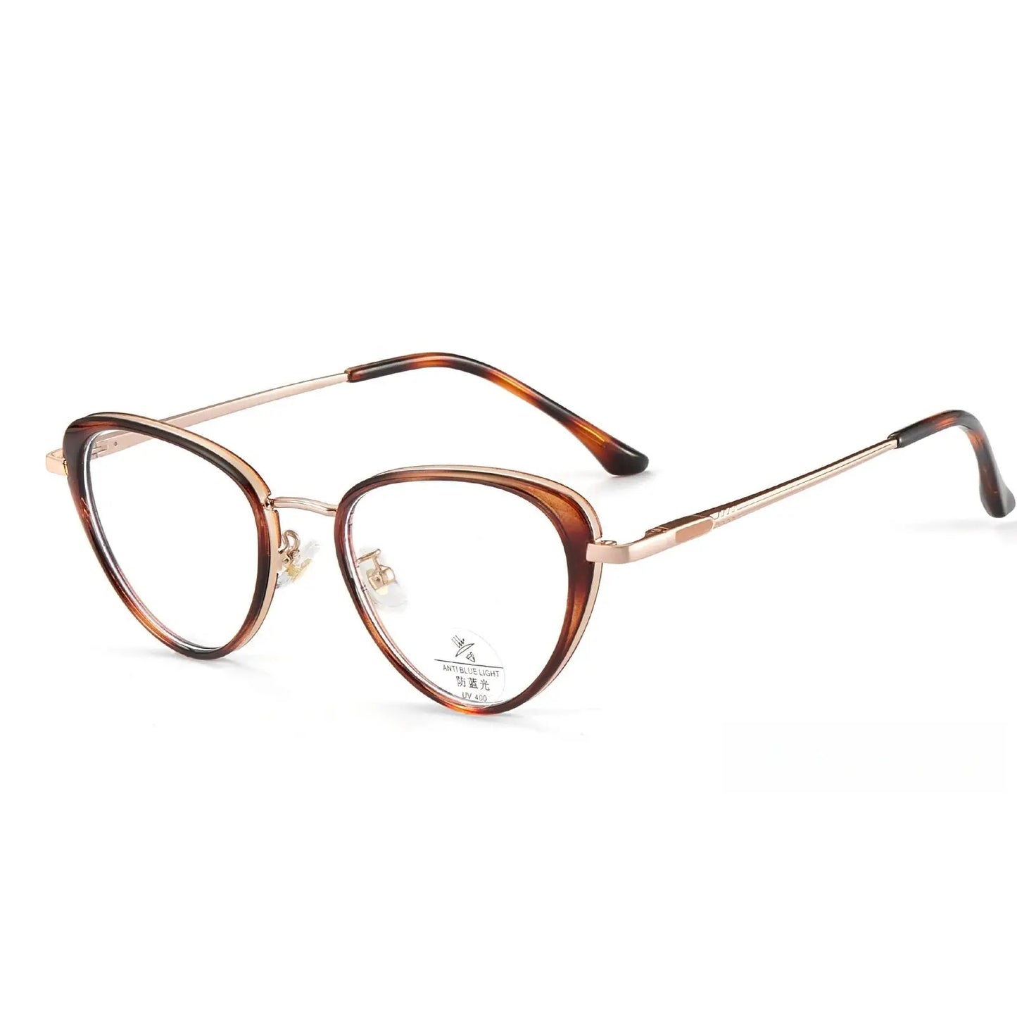 Women's Cat Eye Full Rim TR90 Prescription Glasses Y11931 — view 8 | Rx Spectacle