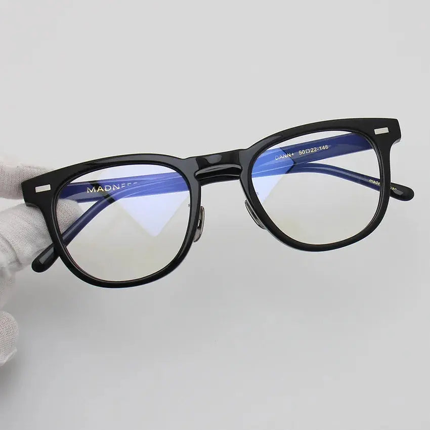 Unisex Square Full Rim Titanium Prescription Glasses 94142 — view 4 | Rx Spectacle