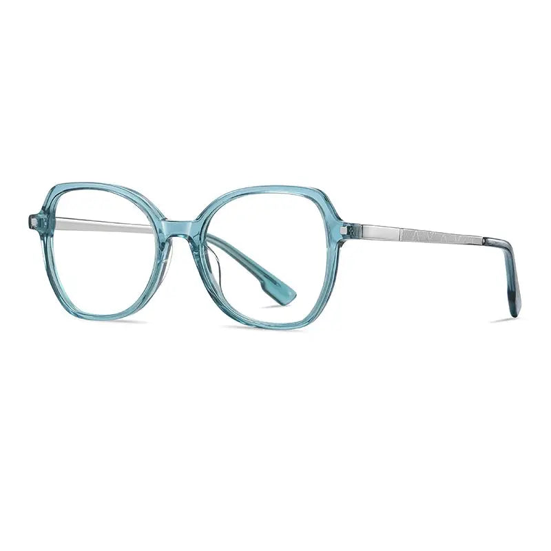 Women's Square Full Rim Acetate Prescription Glasses 9225 — view 6 | Rx Spectacle