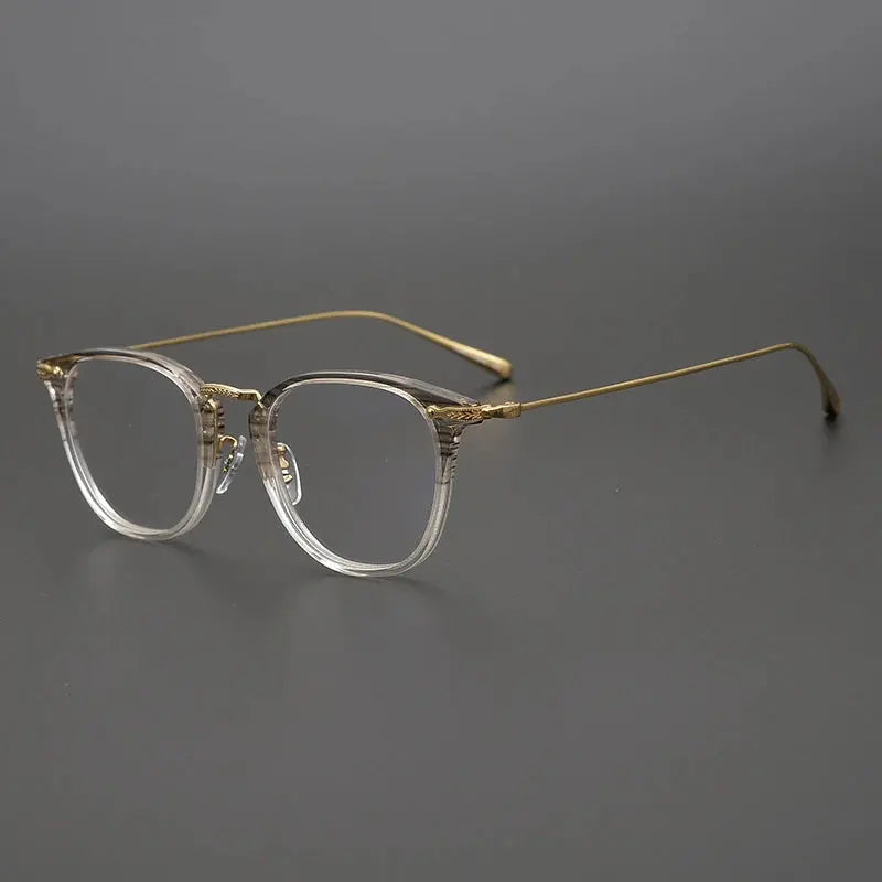 Unisex Square Full Rim Titanium Prescription Glasses 5307 — view 1 | Rx Spectacle