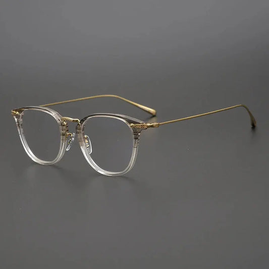 Unisex Square Full Rim Titanium Prescription Glasses 5307 — view 1 | Rx Spectacle