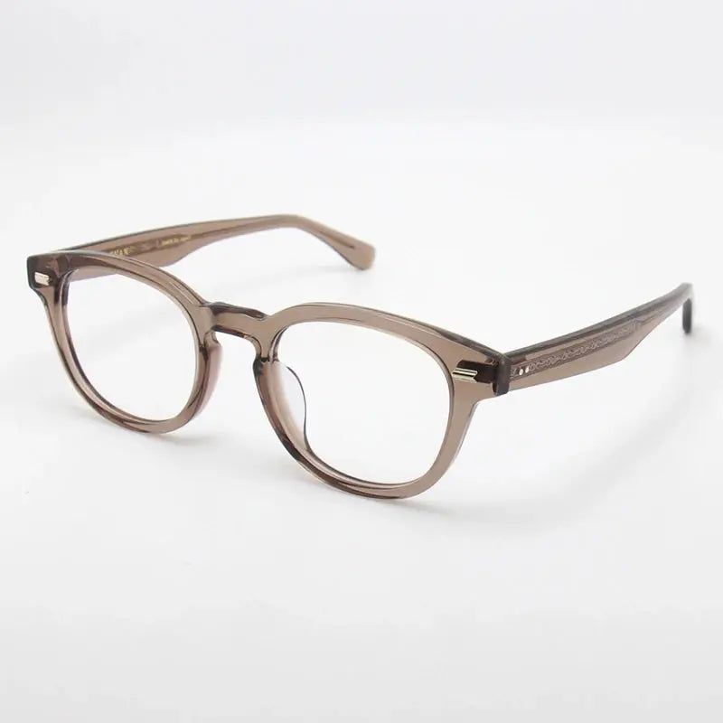 Unisex Round Full Rim Acetate Prescription Glasses 22145 — view 5 | Rx Spectacle