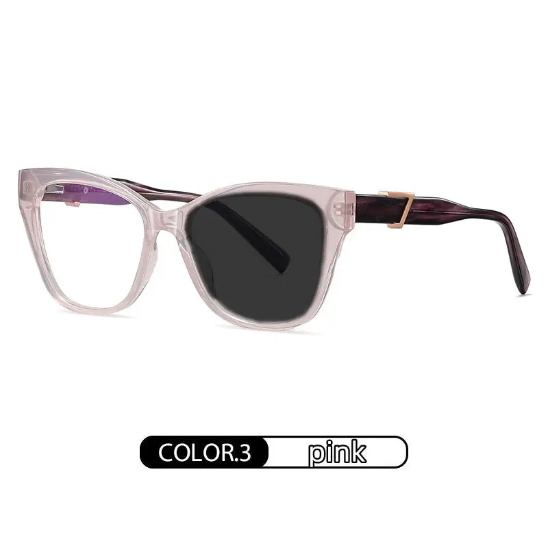 Unisex Cat Eye Full Rim Acetate Reading Glasses C909 — view 11 | Rx Spectacle
