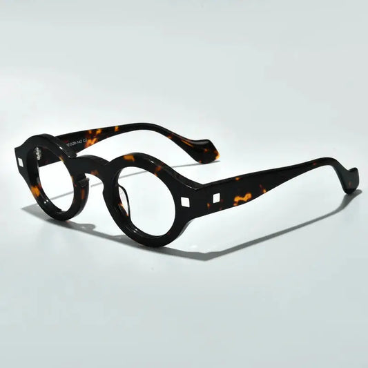 Unisex Round Full Rim Acetate Prescription Glasses L2036 — view 1 | Rx Spectacle