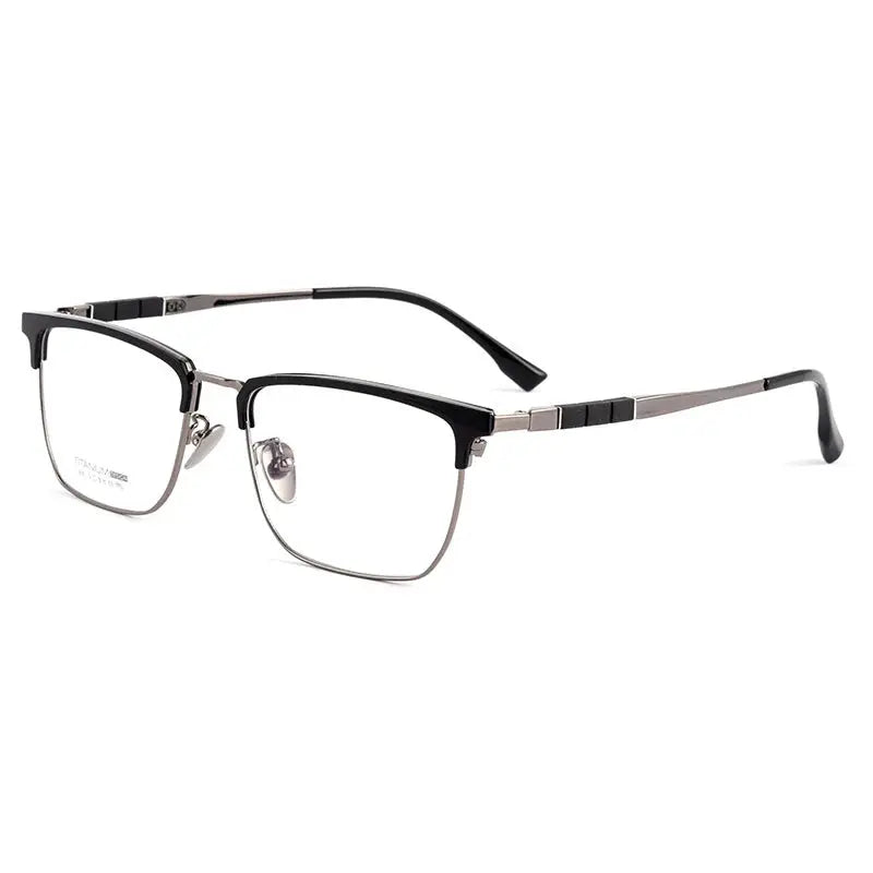 Women's Square Full Rim Titanium Prescription Glasses 969018 — view 6 | Rx Spectacle