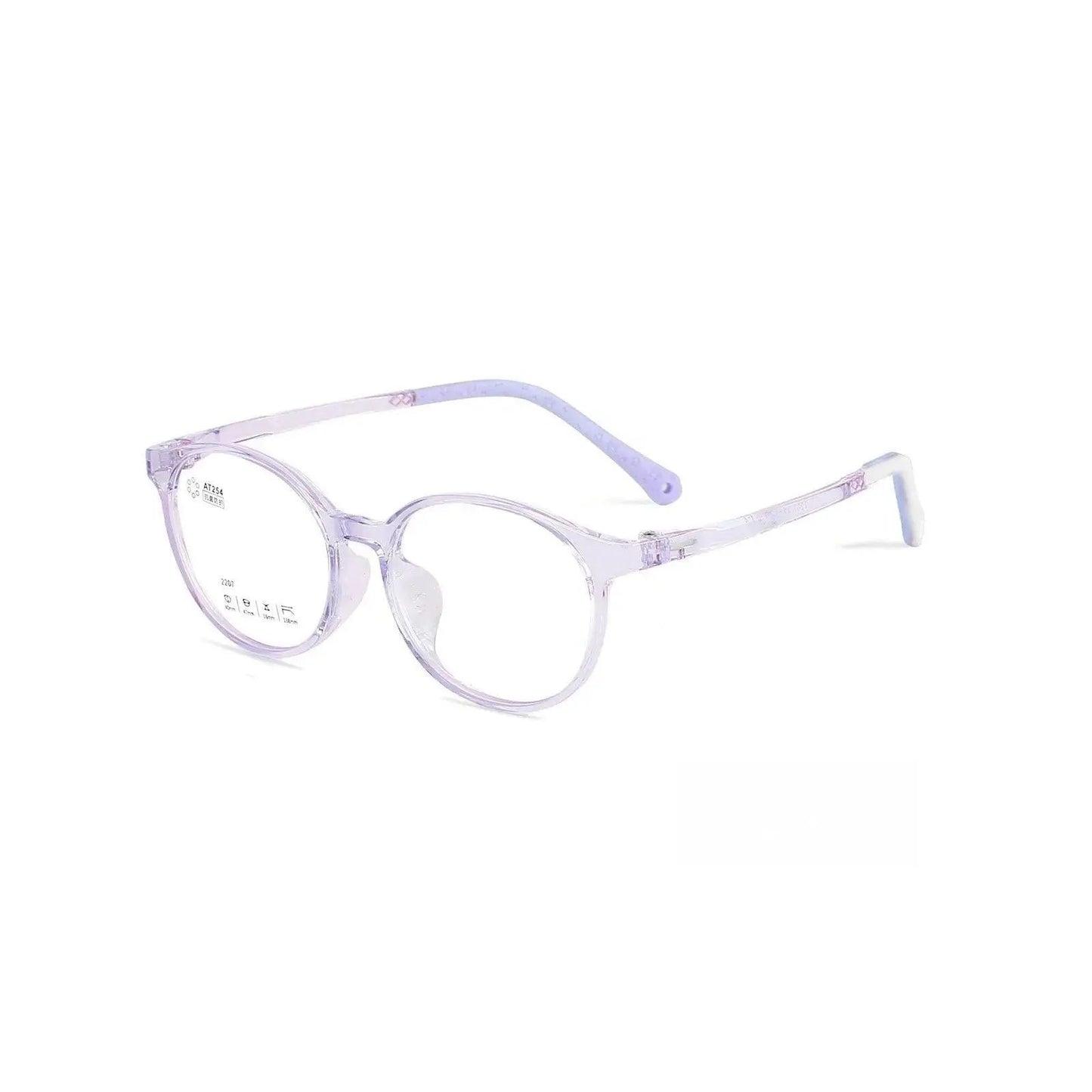 Unisex Round Full Rim TR90 Prescription Glasses 2207 — view 12 | Rx Spectacle
