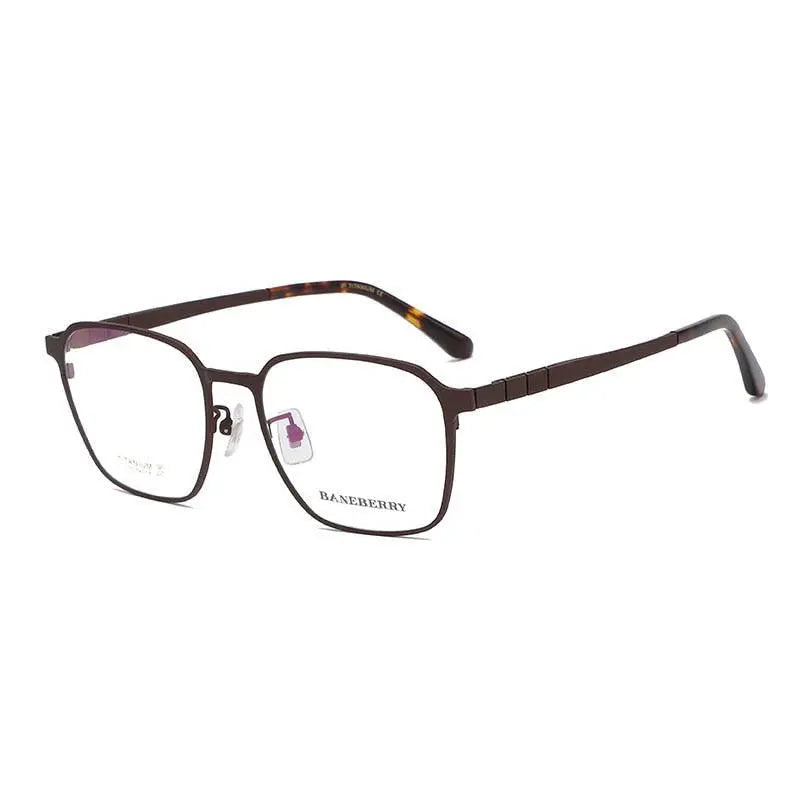 Unisex Square Full Rim Titanium Prescription Glasses 71075 — view 4 | Rx Spectacle