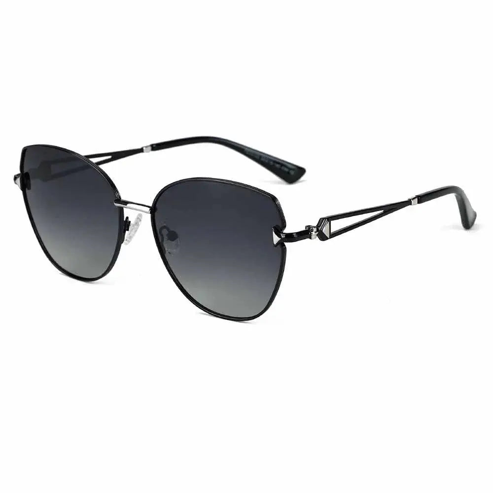 Women's Cat Eye Full Rim Alloy Prescription Glasses 33123 — view 6 | Rx Spectacle