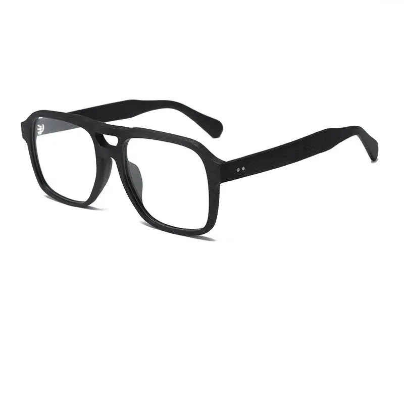 Unisex Square Full Rim Acetate Double Bridge Prescription Glasses 728187 — view 7 | Rx Spectacle